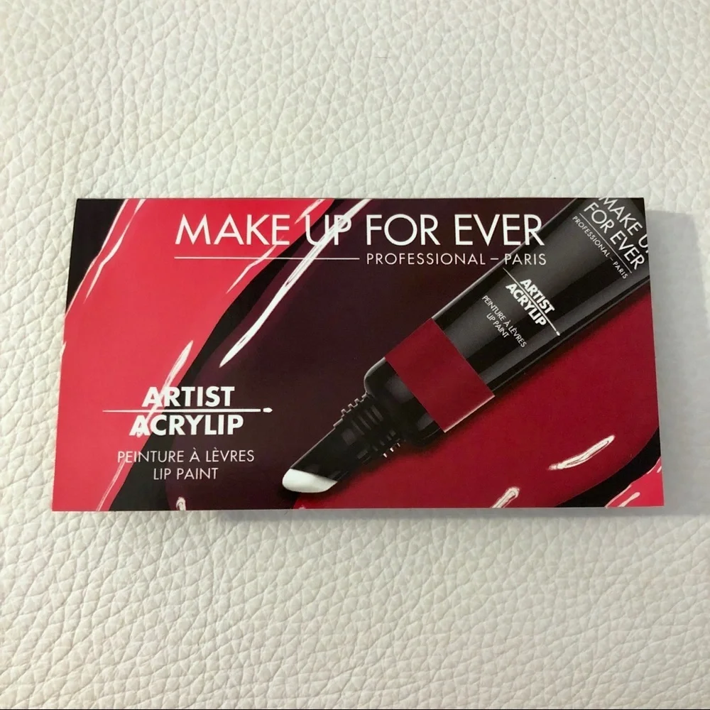 Makeup Forever New 3-Shade Lipstick Sample Card